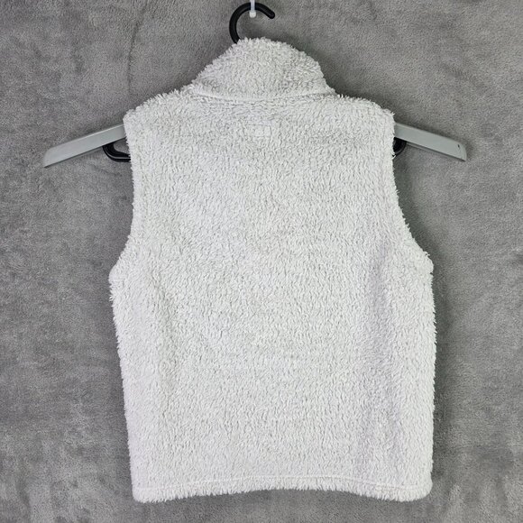 Womens Patagonia Los Gatos White Fleece Vest Jacket Full Zip Polyester Size XL - Picture 5 of 8